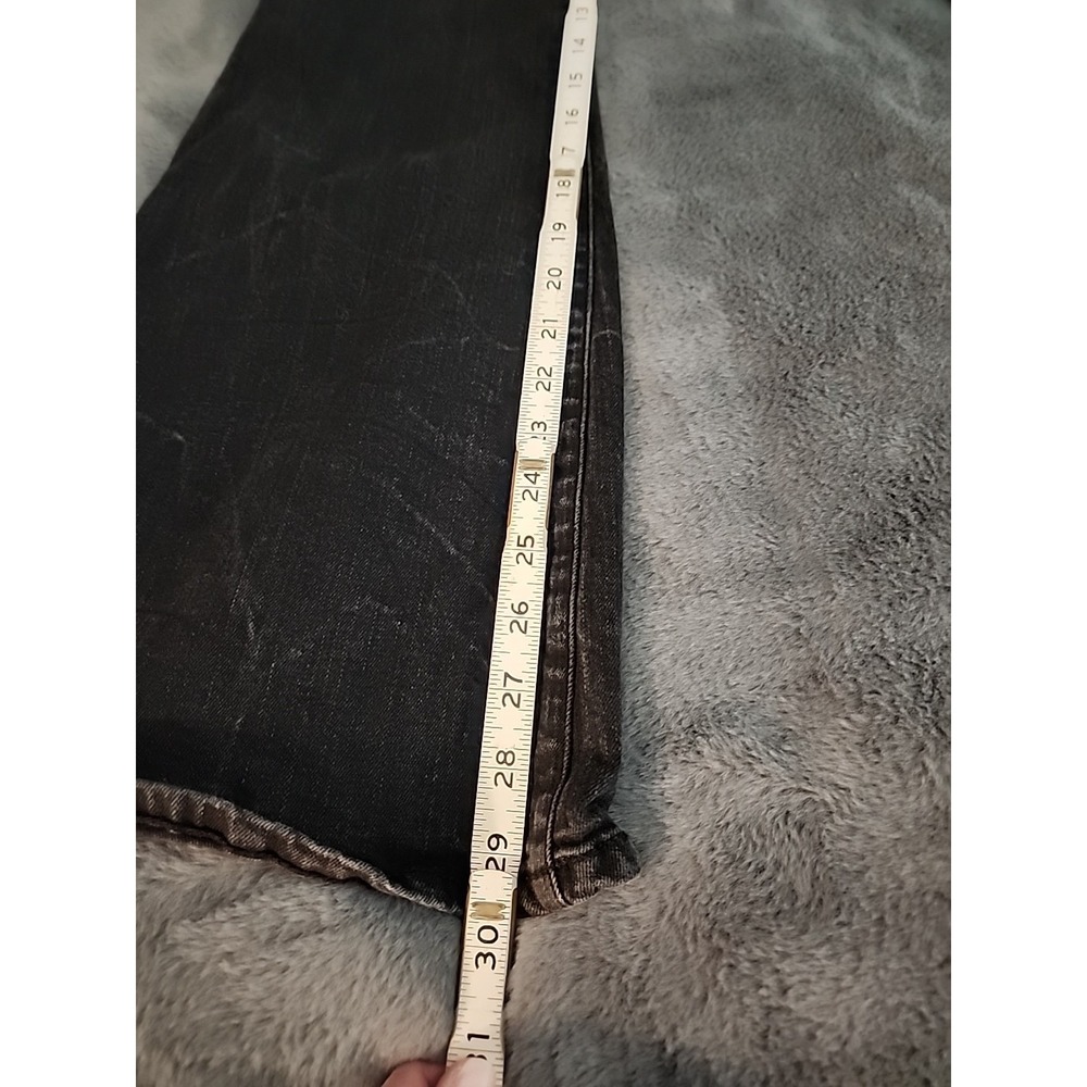 Women's Elizabeth and James High Rise Flare Jeans Black Wash Size 12 - Picture 5 of 8